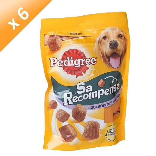 PEDIGREE Bouchées moelleuses au poulet pour chien 130g (6)