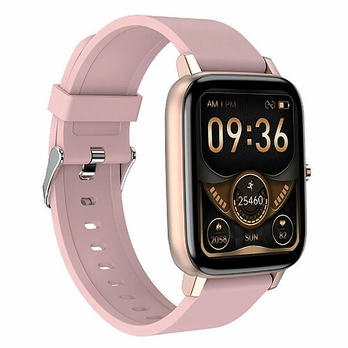 Chrono Montre Connectée, montre de fitness Cronus trackers d'activité avec moniteur de pression artérielle de fréquence cardiaque IP67 étanche Bluetooth Smartwatch 1.69 "grand écran montres intelligentes pour téléphones Android iOS hommes femmes( Rose)