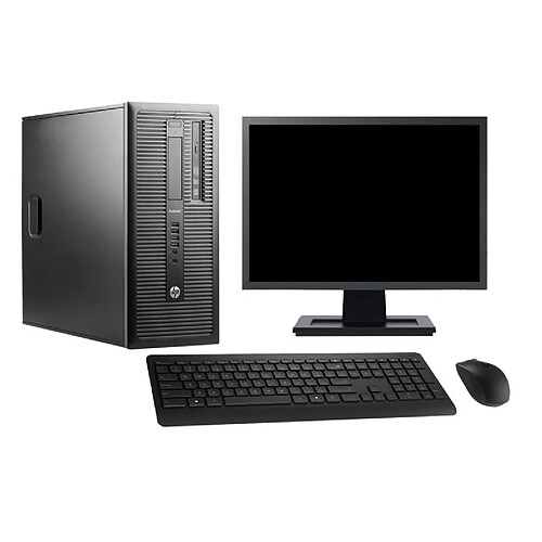 PC Tour HP ProDesk 600 G1 Ecran 22" i3-4130 RAM 32Go SSD 480Go Windows 10 Wifi · Occasion