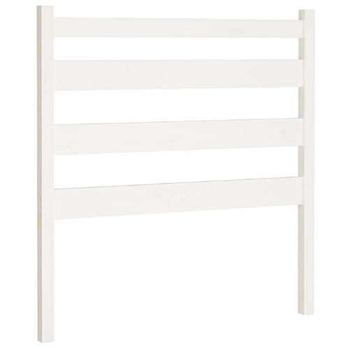 Maison Chic Tête de lit moderne pour chambre - Décoration de lit Blanc 106x4x100 cm Bois massif de pin -MN48720