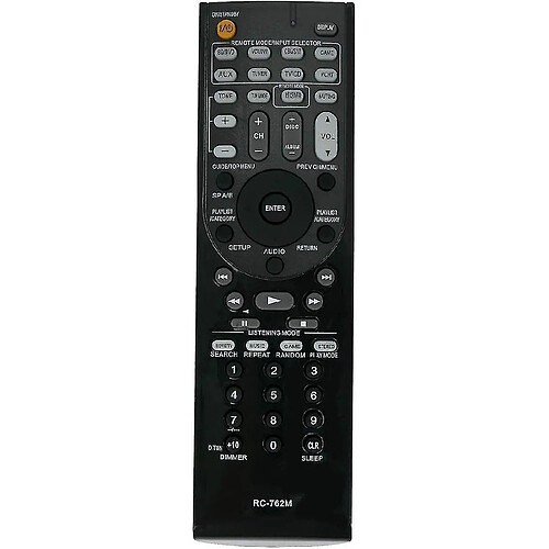 Universal Vinabty RC-762M Remote Control Remplacement pour le récepteur Av ONKYO AVX-290 HT-R280 HT-R290 HT-R380