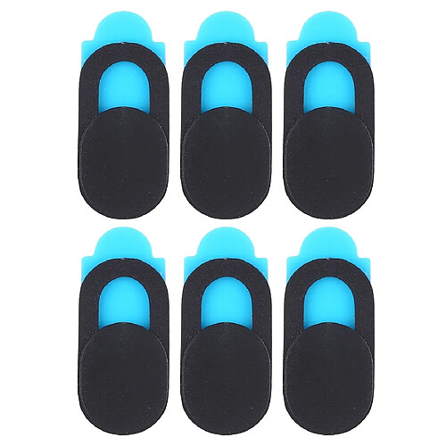 Wewoo 6 PCS Universal Design ultra-mince WebCam Cover Camera pour ordinateur de bureauordinateur portabletablettetéléphones noir