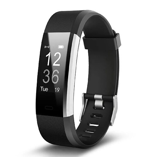 Bracelet Connecté, Bracelet Sport Cardiofréquencemètre Tracker d'Activité Podomètre Montre Connectée Etanche IP67 (Noir)