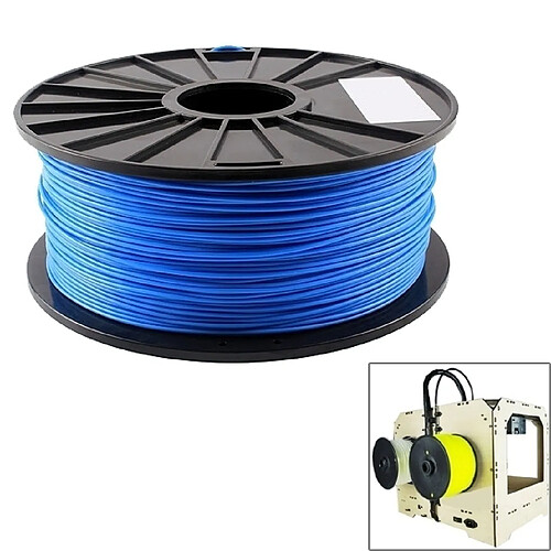 Wewoo Filaments d'imprimante 3D fluorescents d'ABS bleu de 1.75 millimètres, environ 395m