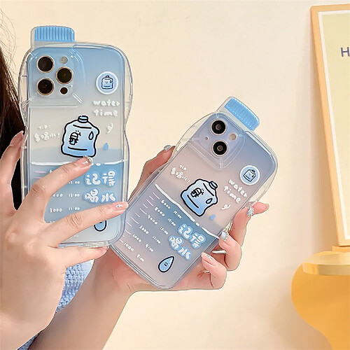 GUPBOO Étui pour iPhone11 Summer Drink Text Coque de téléphone simple en silicone transparent