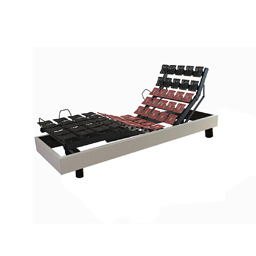 Promo Matelas Sommier électrique Excellence finition tissu 90...