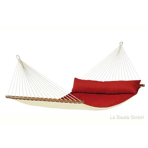 LA SIESTA - Hamac a barres XXL North American Style ALABAMA Red pepper 400x140