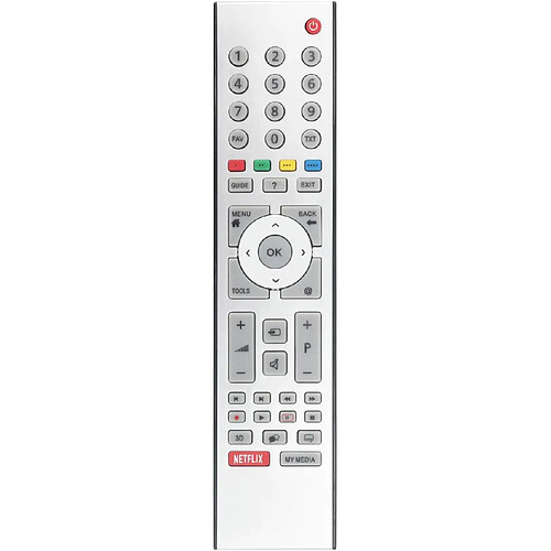 SANAG Telecommande Ts5187R Pour Grundig Televiseur Lcd 3D Avec Boutons Netflix & My Media