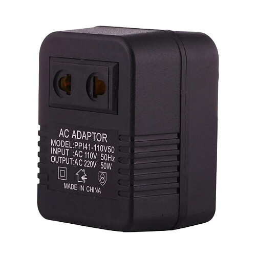 Wewoo Adaptateur UE/US 50W noir