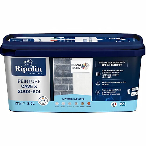 RIPOLIN Peinture peinture cave et sous-sol 2,5l