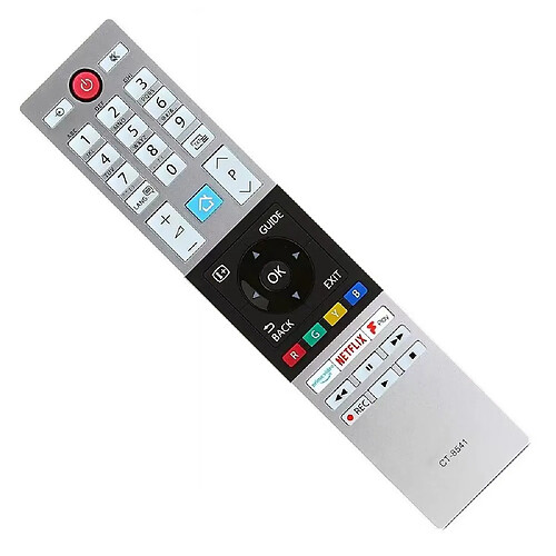 GUPBOO CT-8541 convient à la télécommande Toshiba CT8528 télécommande Smart TV