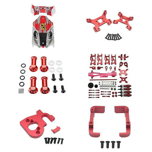 Kits De Pièces Métalliques Pour WLtoys 144001 RC Buggy Accs Motor Mount Motor Gear