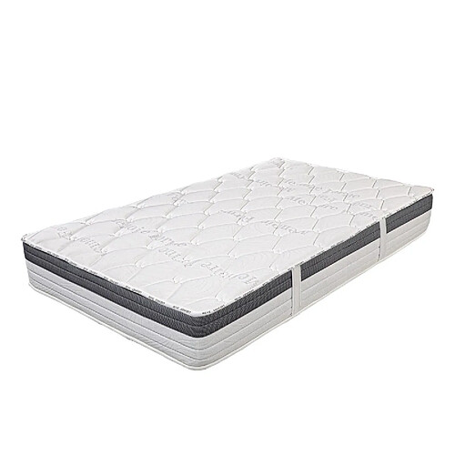 LUXURY LITERIE Matelas GoldVisco, 26cm, mousse haute densité, indépendance du couchage, ergonomique, haute adaptabilité, face été/hiver, 90x190cm