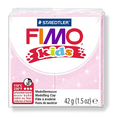 Pâte Fimo Kids 42 g Rose perlé 8030.206 - Fimo