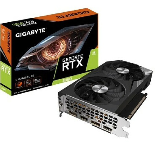 Carte Graphique Gigabyte GV-N3060GAMING 8 GB DDR6 GeForce RTX 3060