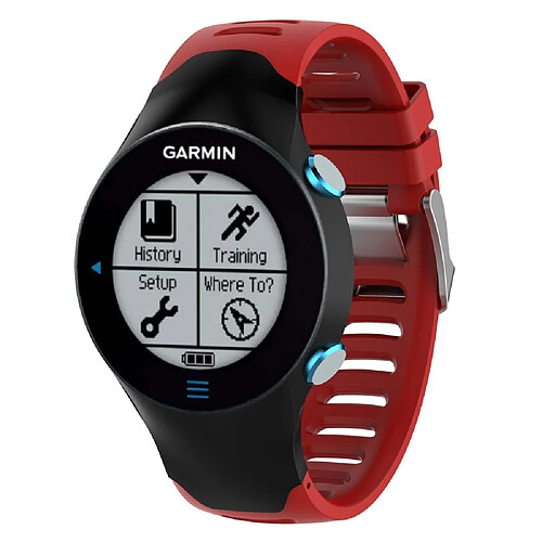 Bracelet en silicone rouge pour votre Garmin Forerunner 610