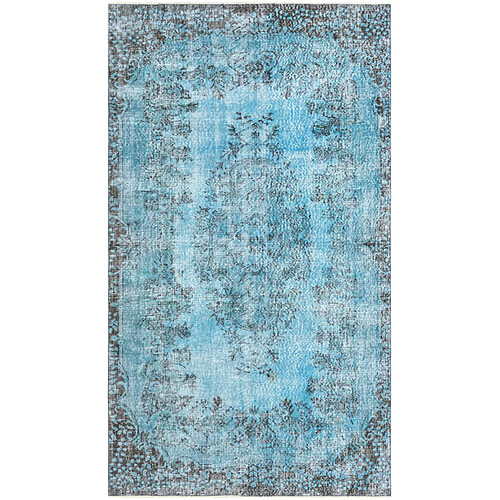 Vidal Tapis de laine 279x163 Bleu Ultra Vintage