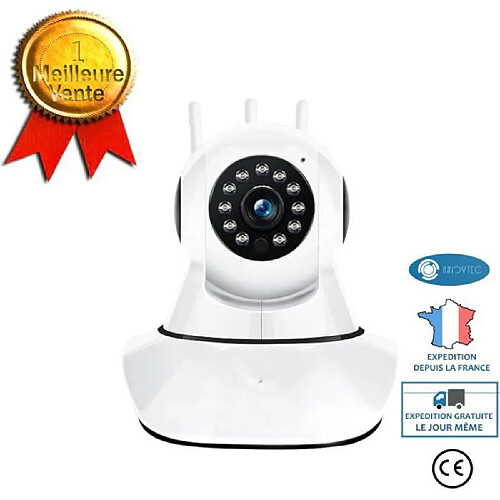 Tech Discount TD® Caméra IP 1080P HD sans Fil intérieur Caméra de Sécurité WiFi Caméra de Surveillance sans Fi Nuit-Jour,Détection de Mouvement