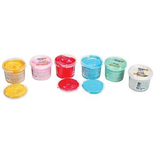 Pébéo 634190 Tacticolor Textile Couleurs Nacrées Assortiment de 6 Pots de 100 ml