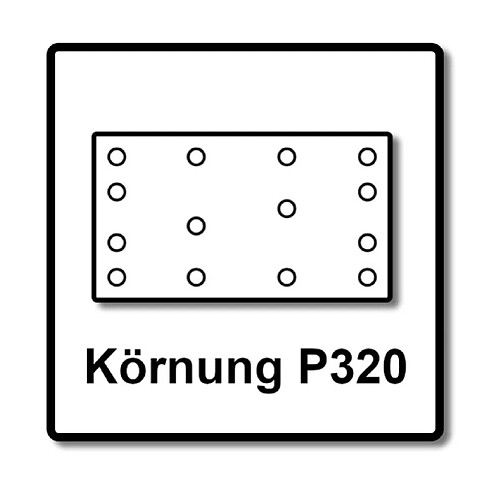 Festool STF 80x133 Bandes abrasives Granat P320 80 x 133 mm, pour ponceuses vibrantes RTS 400, RTSC 400, RS 400, RS 4, LS 130, 200 pcs. (2x 497125)