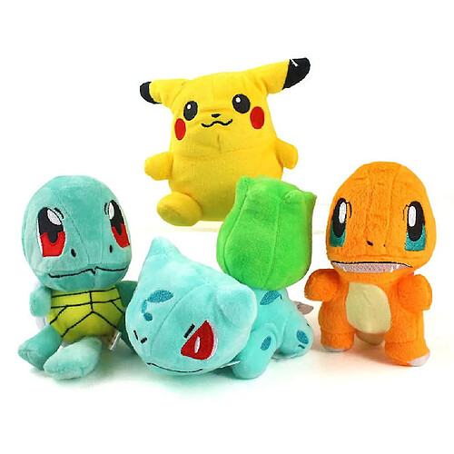 Universal 4 pièces Pikachu Charlemagne Dragon Peluche Poupée 15cm