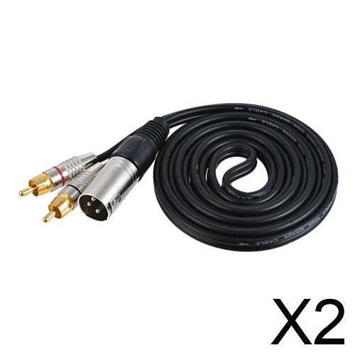 RCA mâle mâle XLR femelle