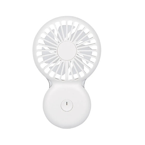 Veilleuse Créative Mini Ventilateur Ventilateur Portatif Extérieur Portatif USB Rechargeable Petit Ventilateur Portatif Personnel-Blanc