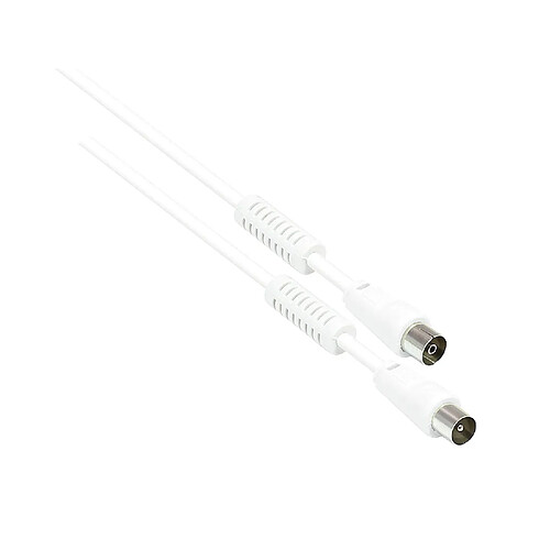 Alcasa S-PAK20 câble coaxial IEC 20 m Blanc - Câbles coaxiaux (IEC, IEC, Droit, Droit, 20 m, Blanc)