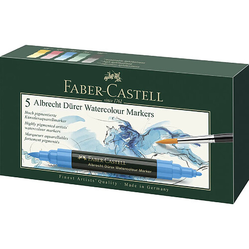 FABER-CASTELL Marqueur aquarelle ALBRECHT DÜRER, étui de 5 ()