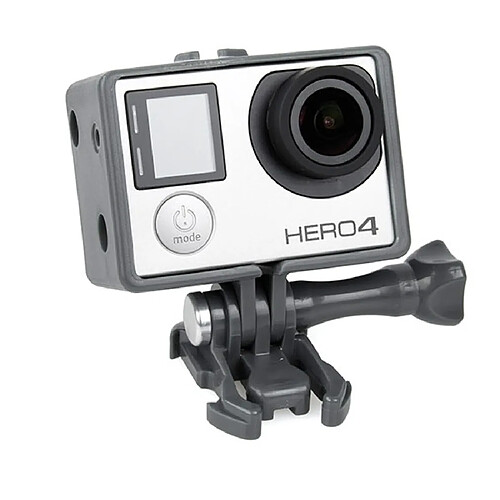 Wewoo Cadre de protection gris pour GoPro Hero 4 / 3+ / 3 BacPac Frame Mount Boîtier