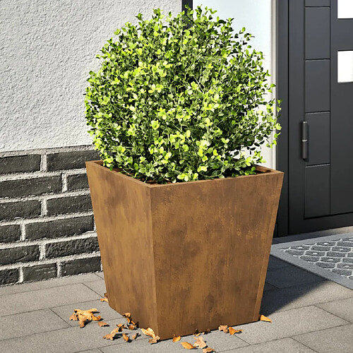 vidaXL Jardinières 2 pcs 40x40x40 cm acier corten