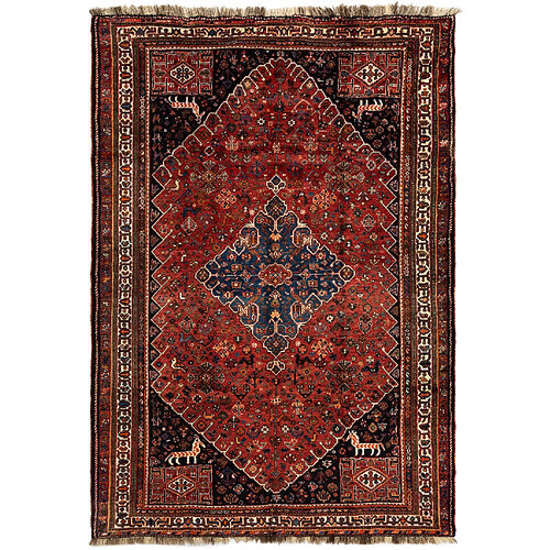 Vidal Tapis de laine 258x176 rouge Ghashghai