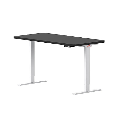 ELEVA Bureau assis debout noir 180x80x3cm