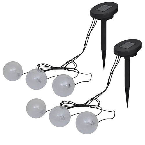 vidaXL Lampes flottantes à LED 6 pcs pour étang et piscine