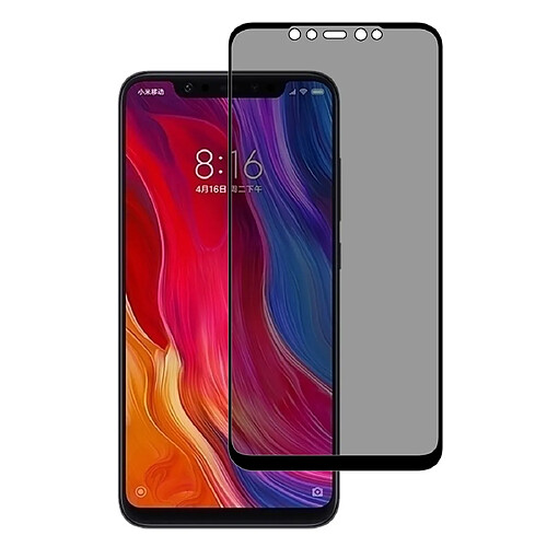 Wewoo Film de verre trempé de protection en anti-espionnage pour Xiaomi Mi 8