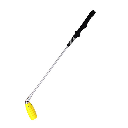 Golf Swing Trainer Tool Training Stick Débutant Pratique Auxiliaire Jaune