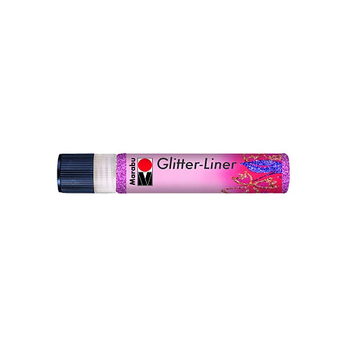 Marabu Peinture à effet Glitter-Liner, rose scintillant ()