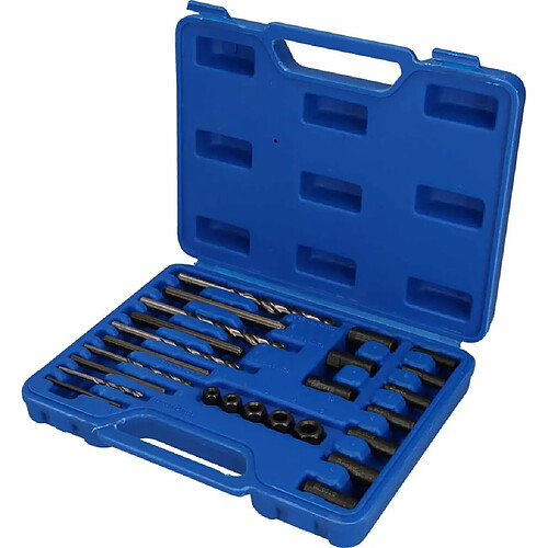 BRILLIANT TOOLS Kit d'extraction de vis et de perçage et guidage 25pcs