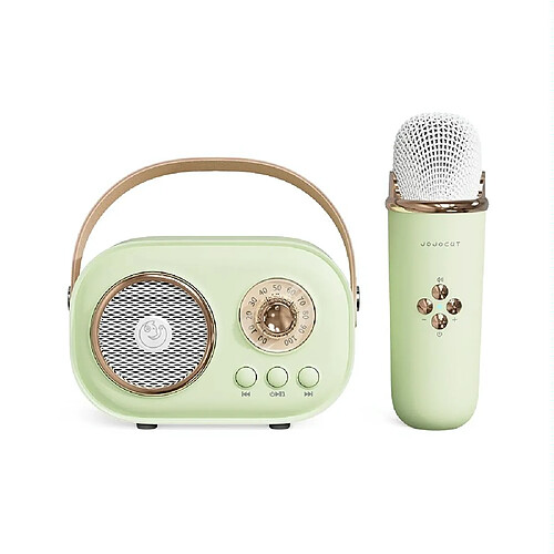 Yonis Enceinte Karaoke Bluetooth Microphone Blanc