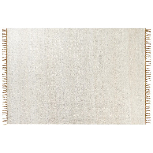 Beliani Tapis en jute 160 x 230 cm beige clair LUNIA