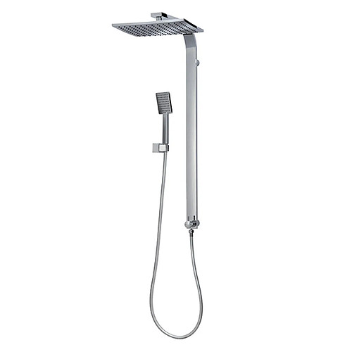 Wirquin Colonne de douche murale Design carrée Tete orientable douchette Salle de bain