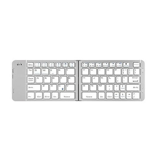 Universal Clavier sans fil Bluetooth 3.0 Clavier ultra-mince pliable iPad IOS 10 mètres Clavier tablette | Clavier (argent)