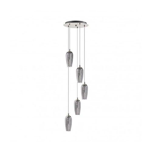 EGLO Suspension FARSALA 5 ampoules nickel satiné