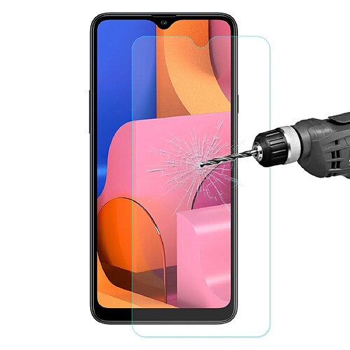 Wewoo Film de verre trempé Pour Galaxy A20s chapeau-prince 0.26mm 9H 2.5D de bord incurvé