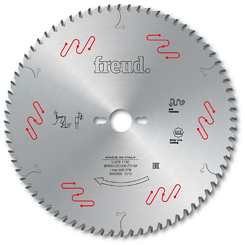 Lame pour panneaux en bois/contreplaqués FREUD - Ø350 3,5/2,5 AL30 Z84 BA - F03FS04895 -LU2B 1600