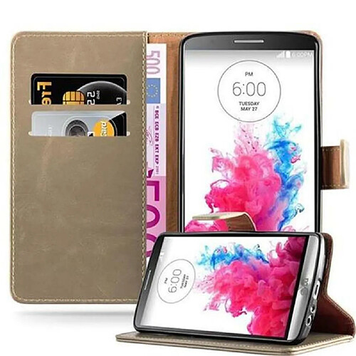 Cadorabo Coque LG G3 Etui en Marron