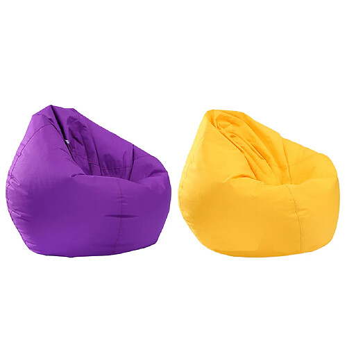 sac de haricots de rangement imperméable pour animaux jaunes et violets