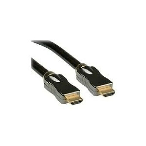 ROLINE HDMI Ultra HD with Ethernet - HDMI mit Ethernetkabel - HDMI (M) bis HDMI (M) - 7.5 m - Doppelisolierung - Schwarz - 4K Unterstützung (11.04.5684)