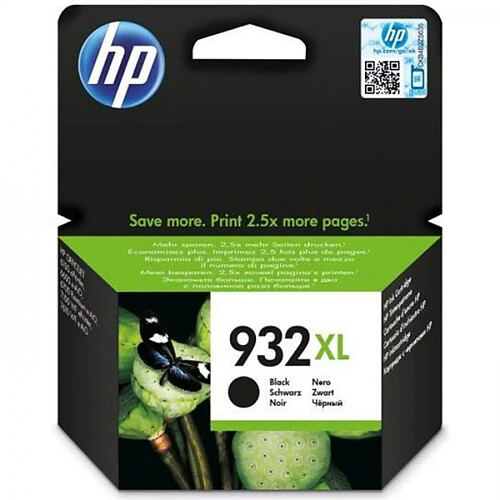 Cartouche d'Encre - Imprimante HP 932XL noire grande capacité authentique (CN053AE) pour HP OfficeJet 6100/6600/6700/7100/7510/7610