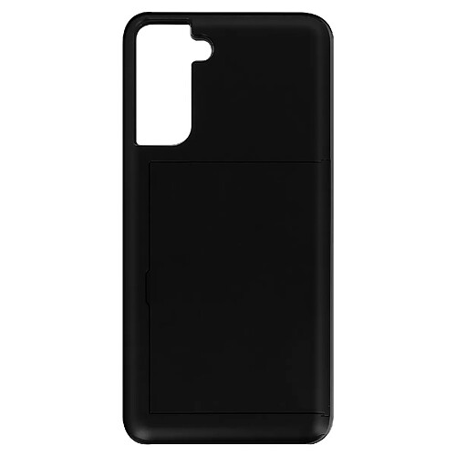 Avizar Coque Samsung Galaxy S21 Bi-matière Antichoc Rangement Carte Defender Noir